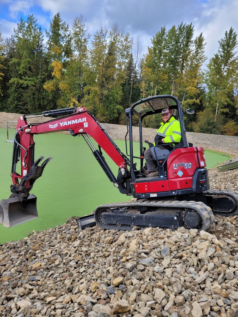 Jason on Backhoe